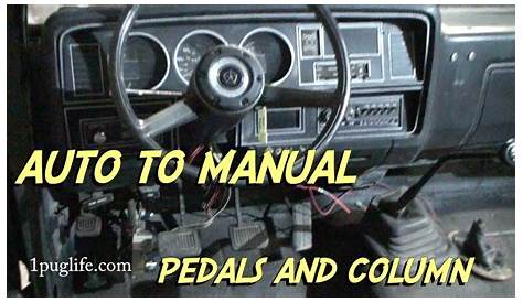 auto to manual swap - YouTube