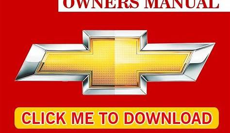 DOWNLOAD OWNERS MANUAL: Chevrolet Owners Manual Collection