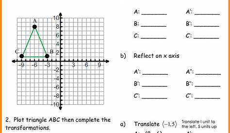 Geometry Composition Of Transformations Worksheet - Naturalish