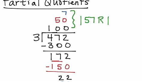 division using partial quotients worksheet