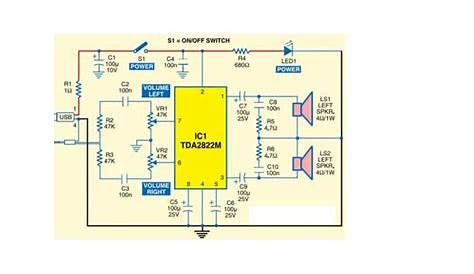 Electronic: USB Power Amplifier Circuit IC TDA2822M