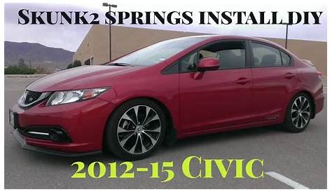 How To Install Skunk2 Lowering Springs 2013 Civic Si - YouTube