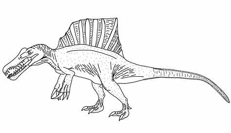 spinosaurus coloring pages printable