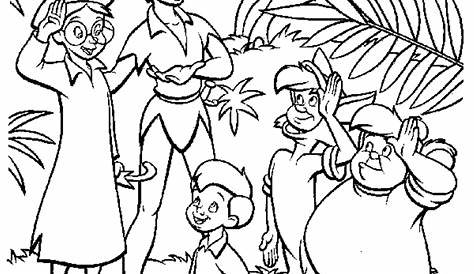 printable peter pan coloring pages