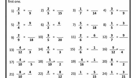Math Fractions Worksheets to Print | Math fractions worksheets