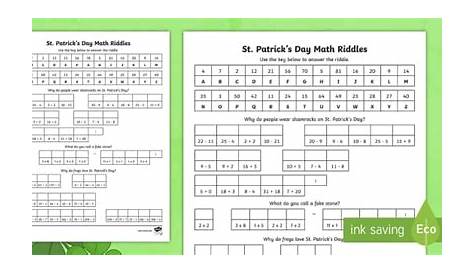 St. Patrick’s Day Math Riddles | 3rd Grade Resource | Twinkl