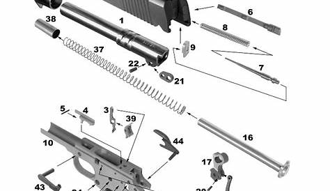 1911 exploded parts diagram