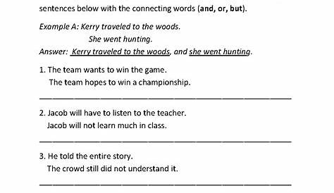 Simple Compound And Complex Sentences Worksheet Pdf - worksheet