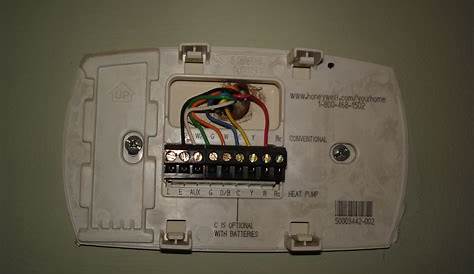 honeywell manual thermostat wiring