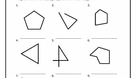 geometry worksheets polygons