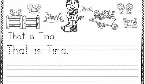 handwriting worksheet for 1st graders