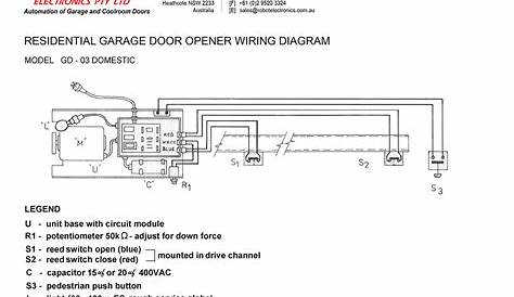 garage opener wiring diagram
