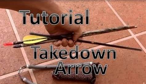 How To Make A Takedown Arrow For $5 , 3 piece arrow - YouTube