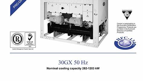 carrier 30hxc chiller service manual