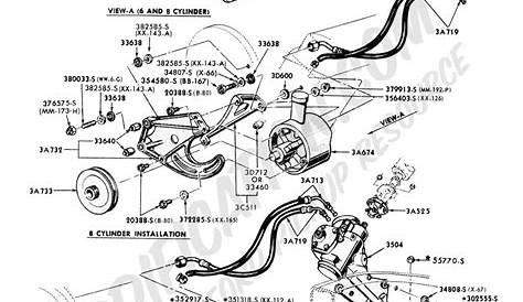 ford truck steering parts diagram