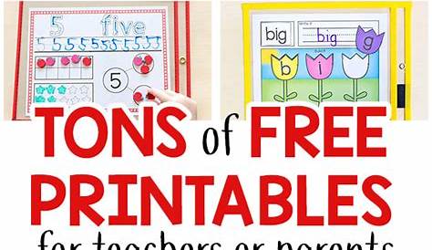 kindergarten activities printables free