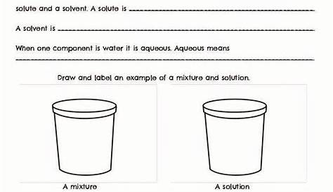 50 Mixtures And Solutions Worksheet Answers
