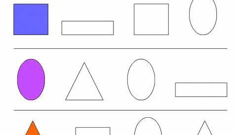 pre k worksheet shapes