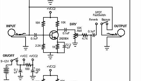 guitar reverb pedal schematic