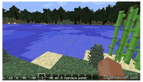 how to remove water minecraft