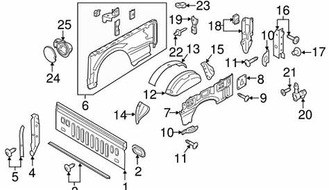 2018 ford f150 tailgate parts diagram