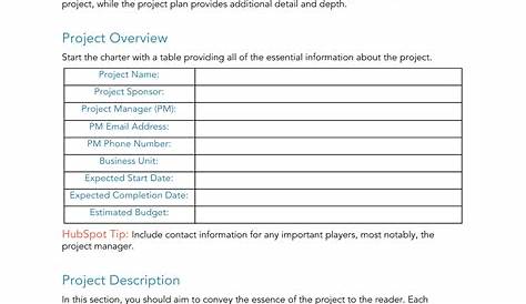 google project management project charter