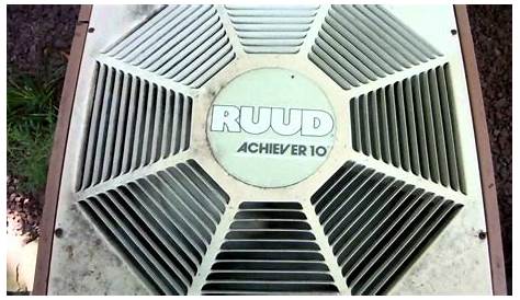 1987 Ruud Achiever 10 straight-cool central air-conditioner startup