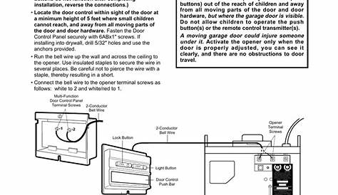 Chamberlain Garage Door Opener User Manual | Dandk Organizer