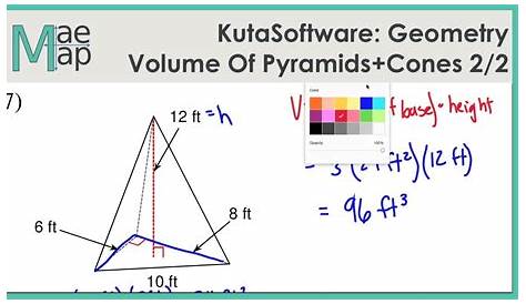 Volume Of Pyramids Worksheet