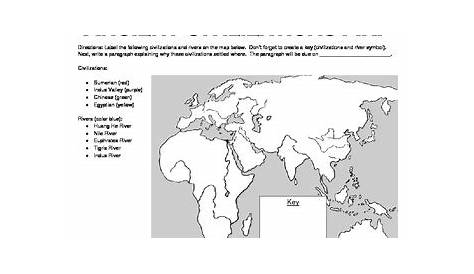 Ancient Civilizations Map by Heather Kaczmarek | TpT