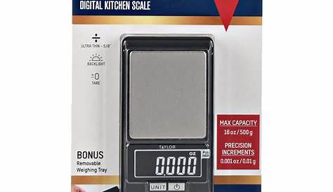 Taylor Digital Kitchen Scale Instructions / Precise Measuring with the