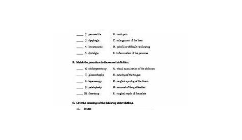 30 Medical Terminology Worksheet Answers - support worksheet