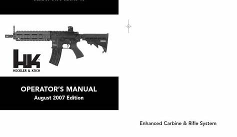 HK 416 Operators Manual | Trigger (Firearms) | Magazine (Firearms)