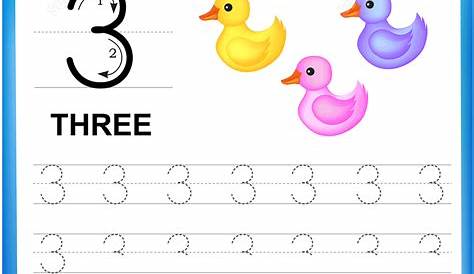 Number 3 Handwriting Practice Worksheet | Free Printable Puzzle Games