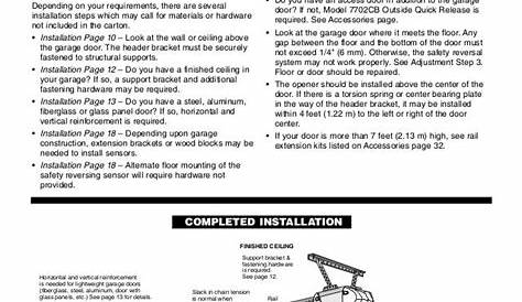 chamberlin garage door opener manual