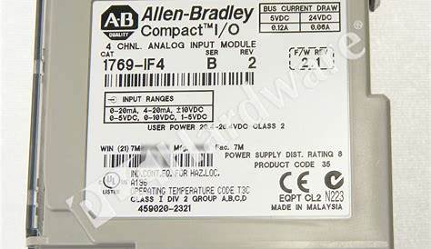 PLC Hardware - Allen Bradley 1769-IF4 Series B, Used PLCH Packaging
