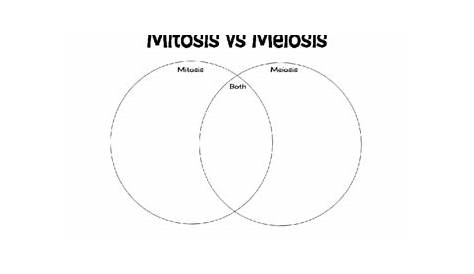 Compare And Contrast Mitosis And Meiosis Venn Diagram - Wiring Diagram