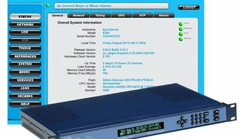 Symmetricom SyncServer S300 GPS NTP Network Time Server Atomic Clock