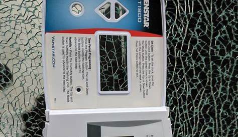 venstar platinum series thermostat manual