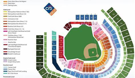 Awesome citi field seating chart virtual | Mets, Baseball stadium