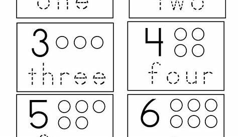 printable worksheets for kindergarten numbers