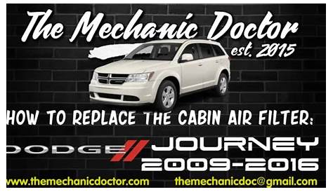 How to replace the cabin air filter : Dodge Journey 2009, 2010, 2011