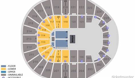 simmons bank arena seating chart with seat numbers