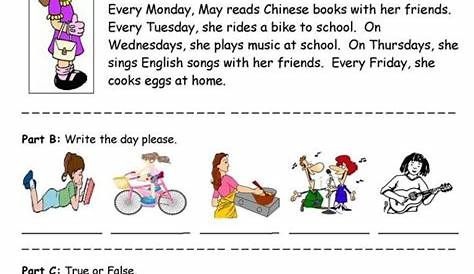 reading for 5 year olds worksheets