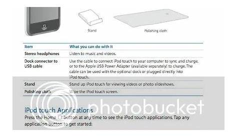 iPod Touch manual online | Mac-A-Doodle