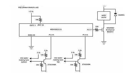 water pump schematic diagram