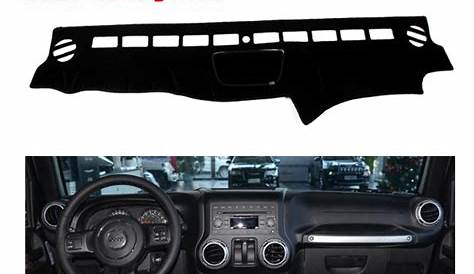Car dashboard covers mat for Jeep wrangler 2007 2016 years Left hand drive dashmat pad dash
