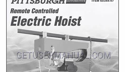 Pittsburgh Hoist Wiring Diagram - Hugh Wiring