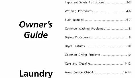Kenmore 49513 Owner's Manual