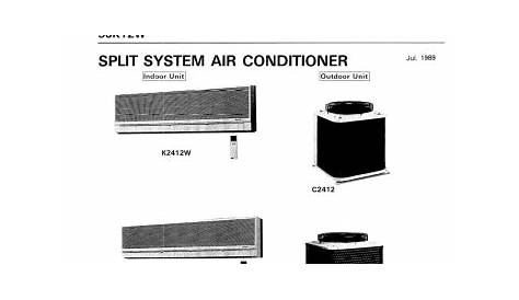 Sanyo 24K12W Air Conditioner User Manual | Manualzz